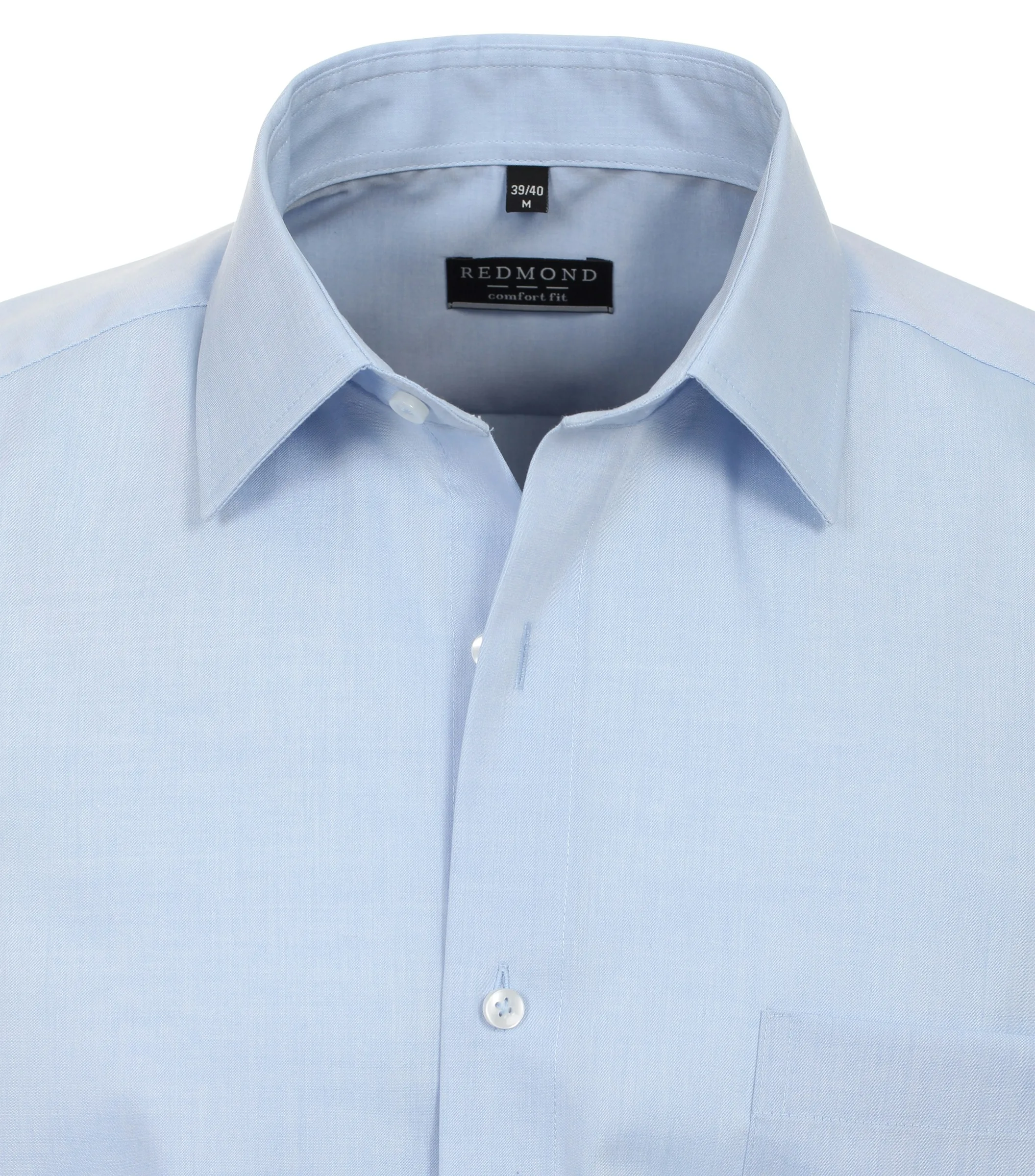 REDMOND Businesshemd Kurzarm in Blau - 100 % Baumwolle - Ansicht 3