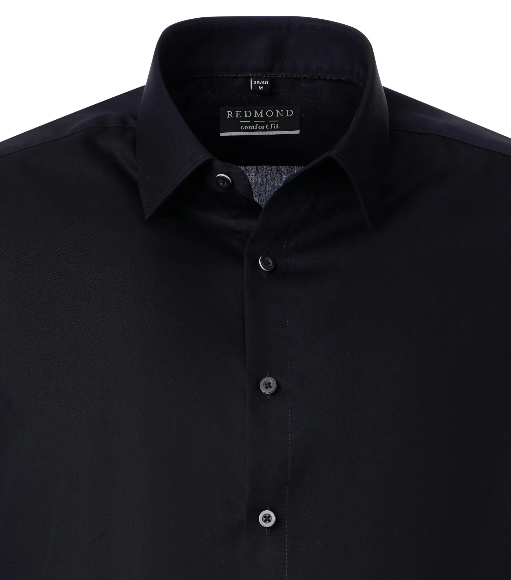 REDMOND Businesshemd in Schwarz - 100 % Baumwolle - Ansicht 3