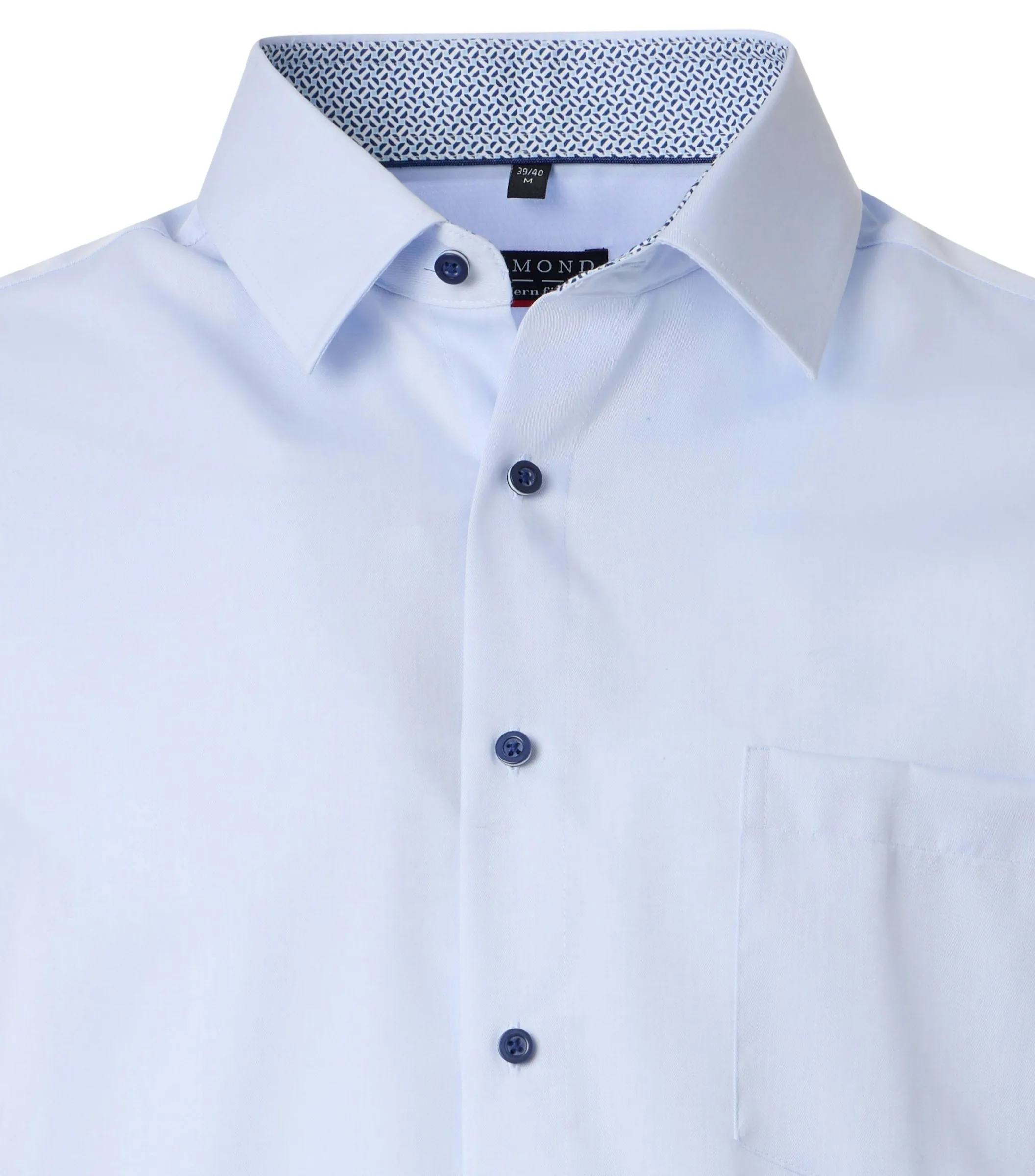 REDMOND Businesshemd in Blau - 100 % Baumwolle - Ansicht 3