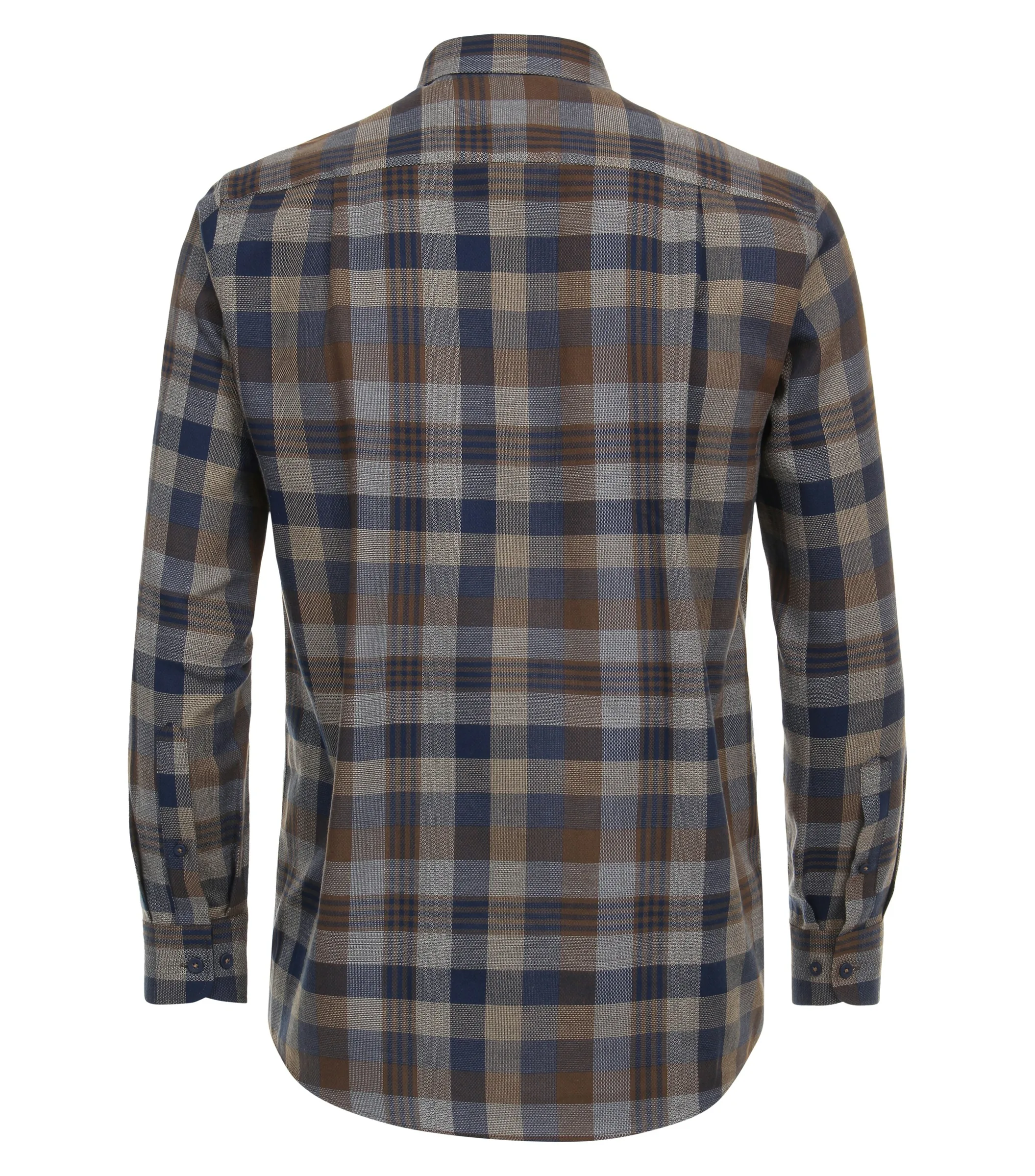 REDMOND Freizeithemd in Braun - 100 % Baumwolle - Ansicht 2