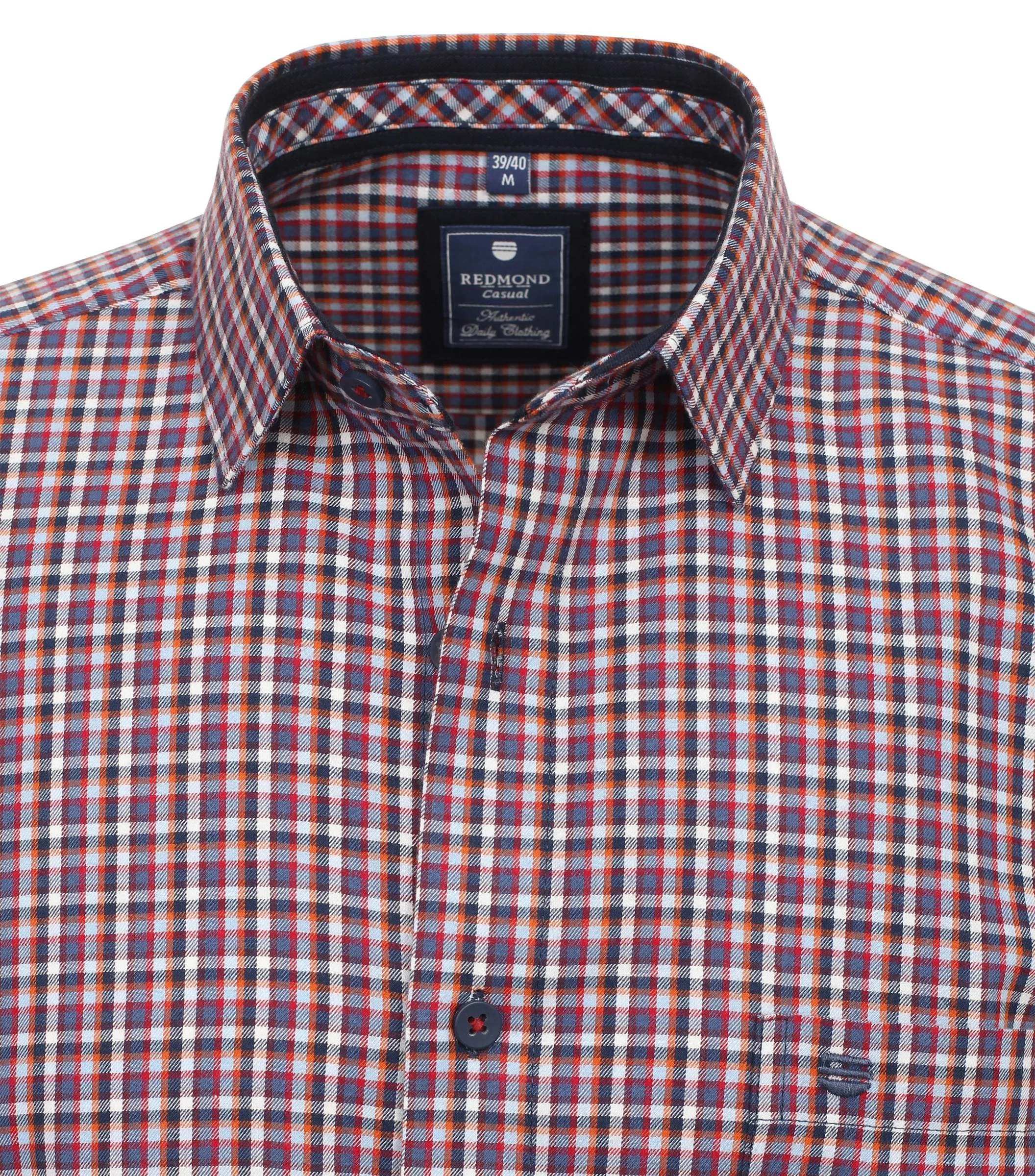 REDMOND Freizeithemd in Rot - 100 % Baumwolle - Ansicht 3