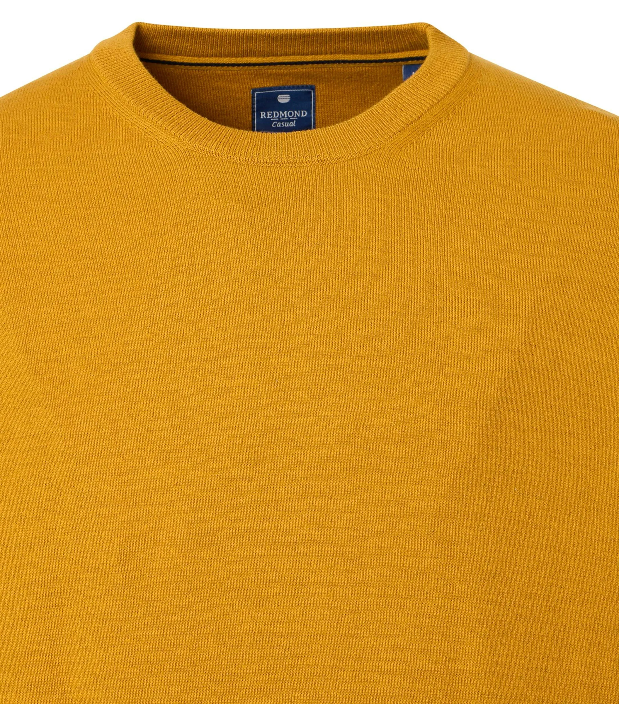REDMOND Pullover in Gelb messing - 100 % Baumwolle - Ansicht 3
