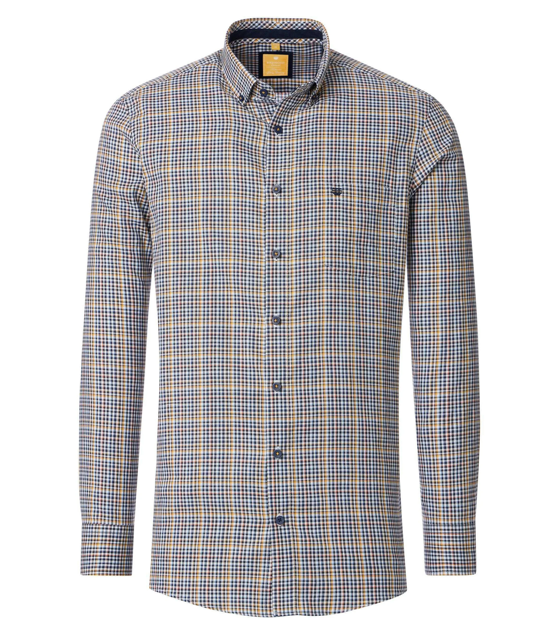 REDMOND Freizeithemd in Gelb - 100 % Baumwolle - Ansicht 1