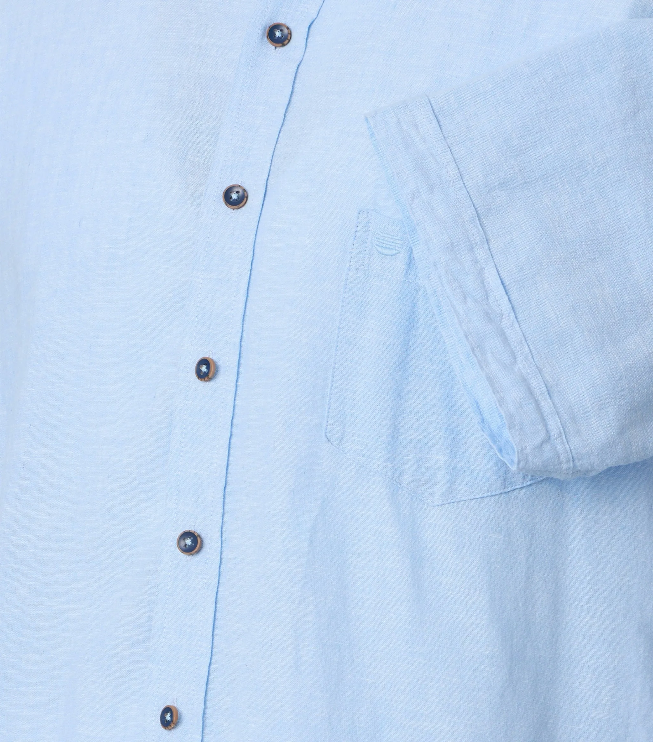 REDMOND Leinenhemd in Blau - 55 % Leinen, 45 % Baumwolle - Ansicht 4
