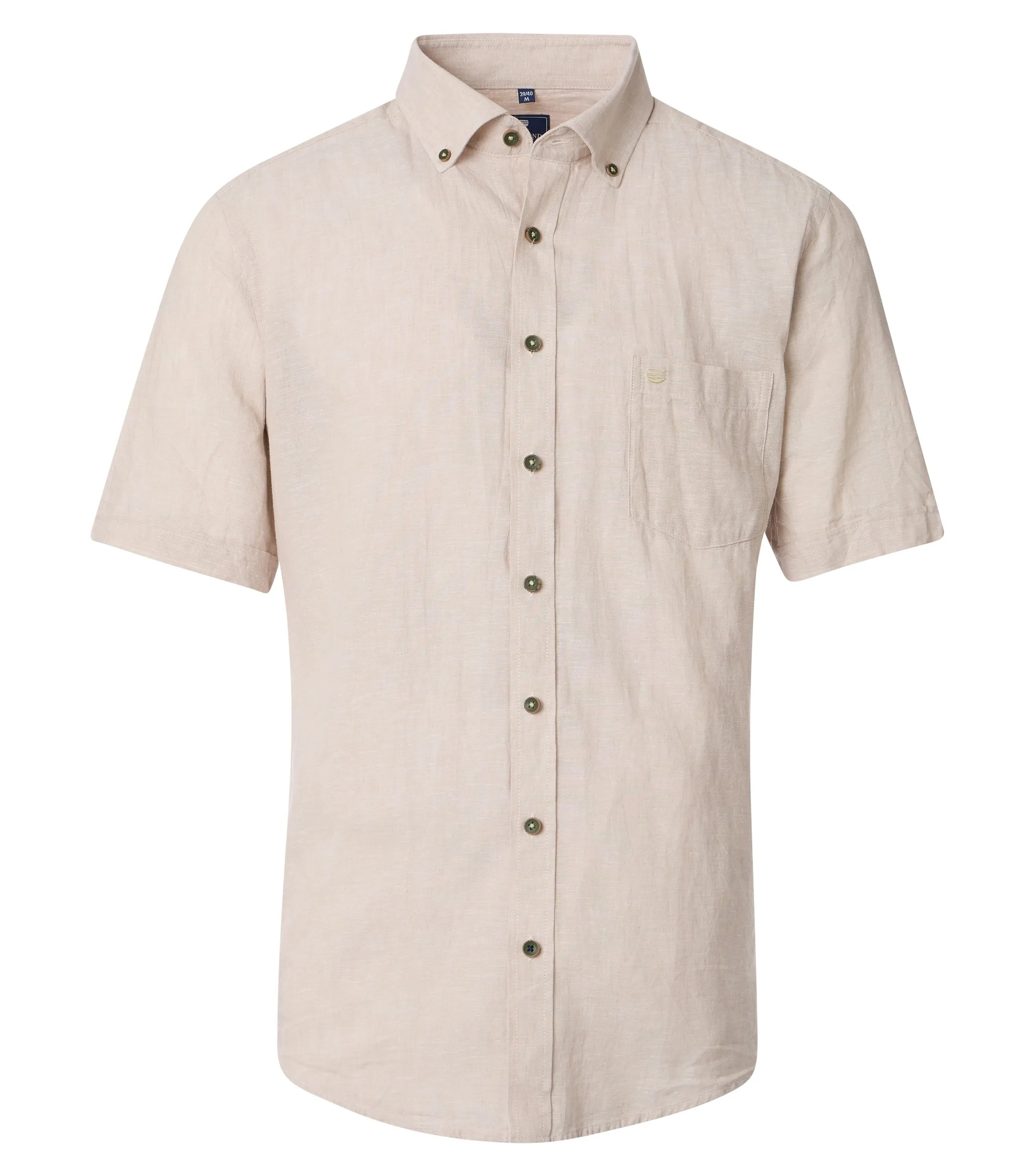 REDMOND Leinenhemd in Beige - 55 % Leinen, 45 % Baumwolle - Ansicht 1