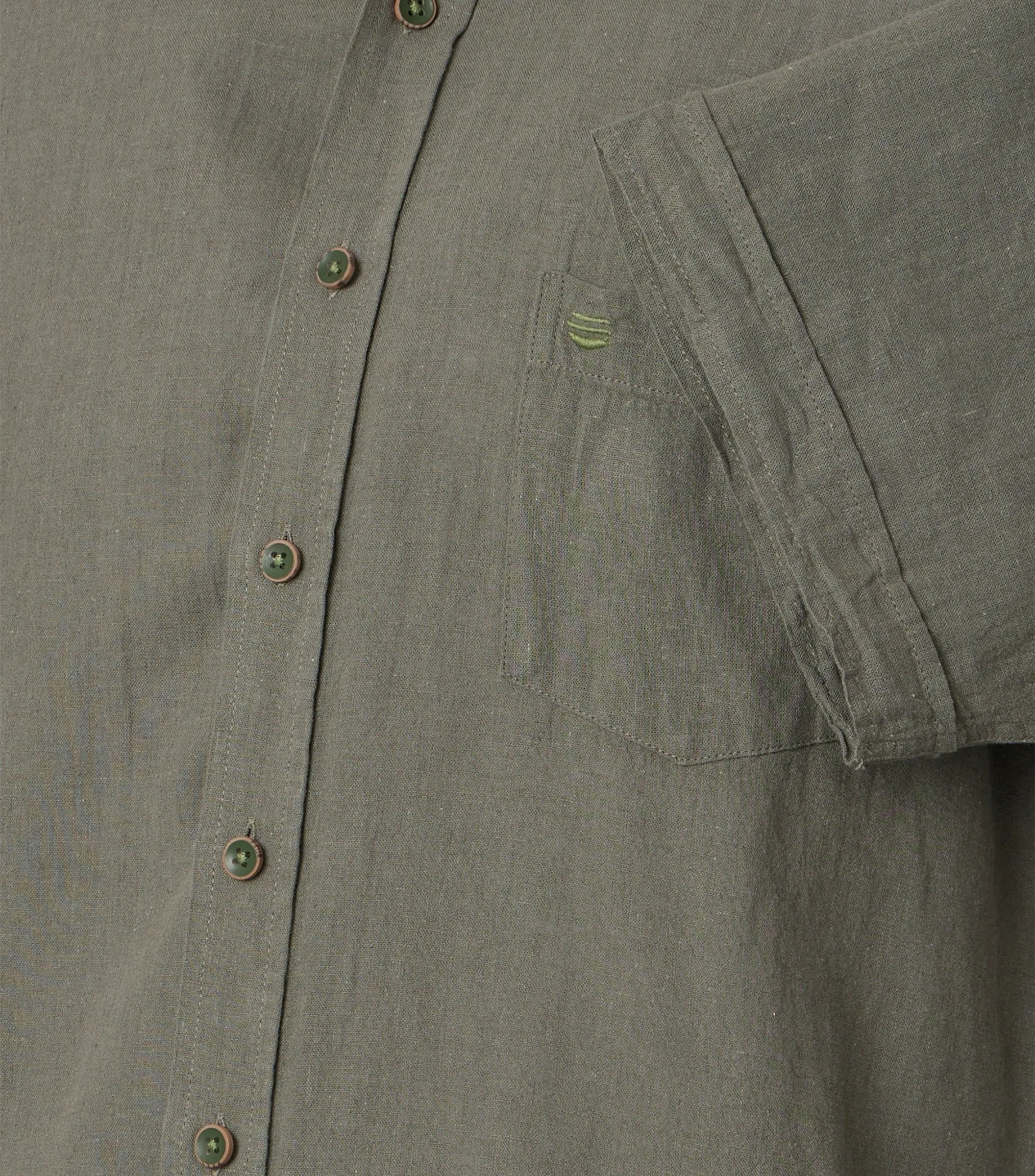 REDMOND Leinenhemd in Grün - 55 % Leinen, 45 % Baumwolle - Ansicht 4