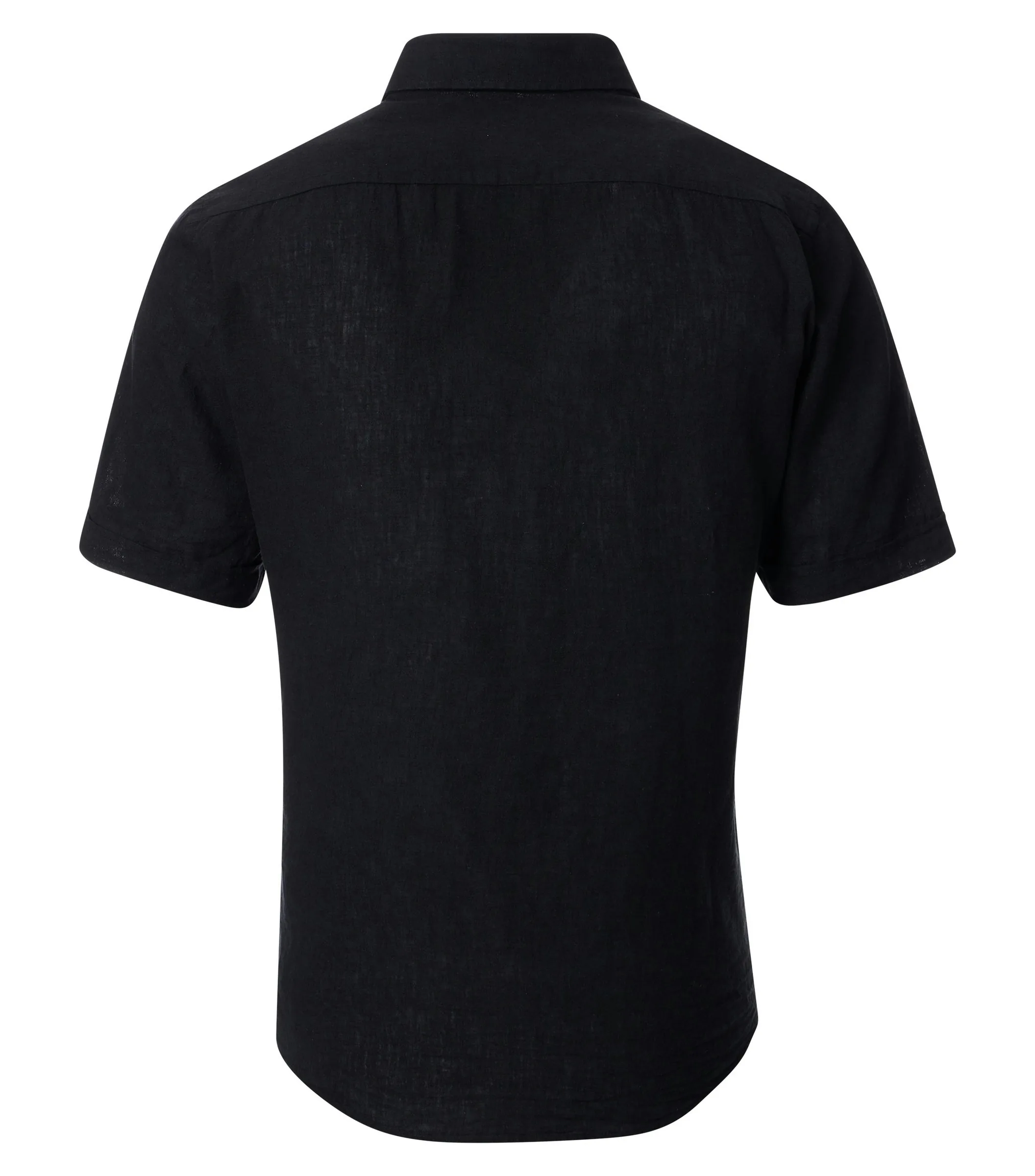 REDMOND Leinenhemd in Schwarz - 55 % Leinen, 45 % Baumwolle - Ansicht 2