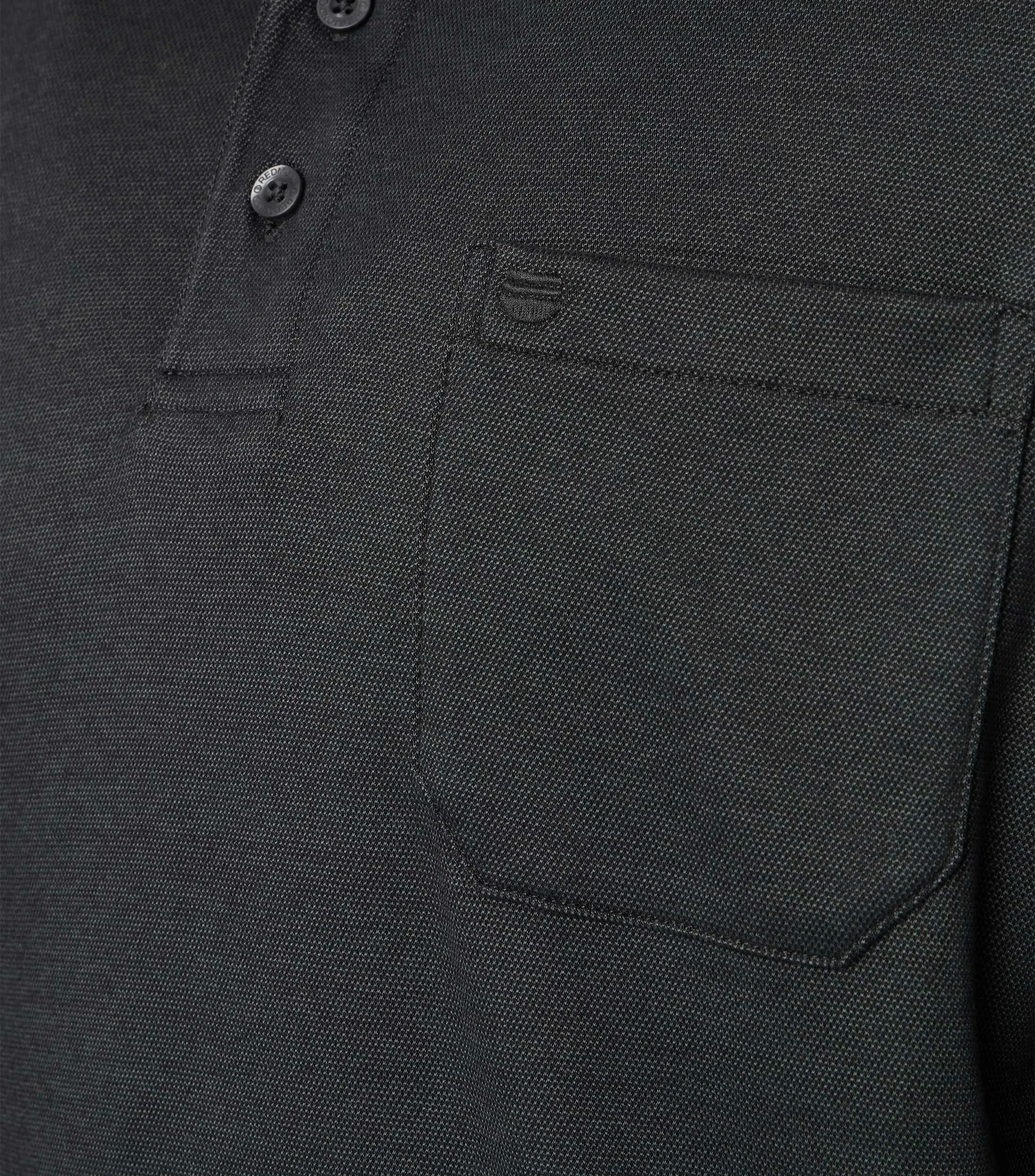 REDMOND Polo-Shirt Langarm in Anthra - 60 % Baumwolle, 40 % Polyester - Ansicht 4