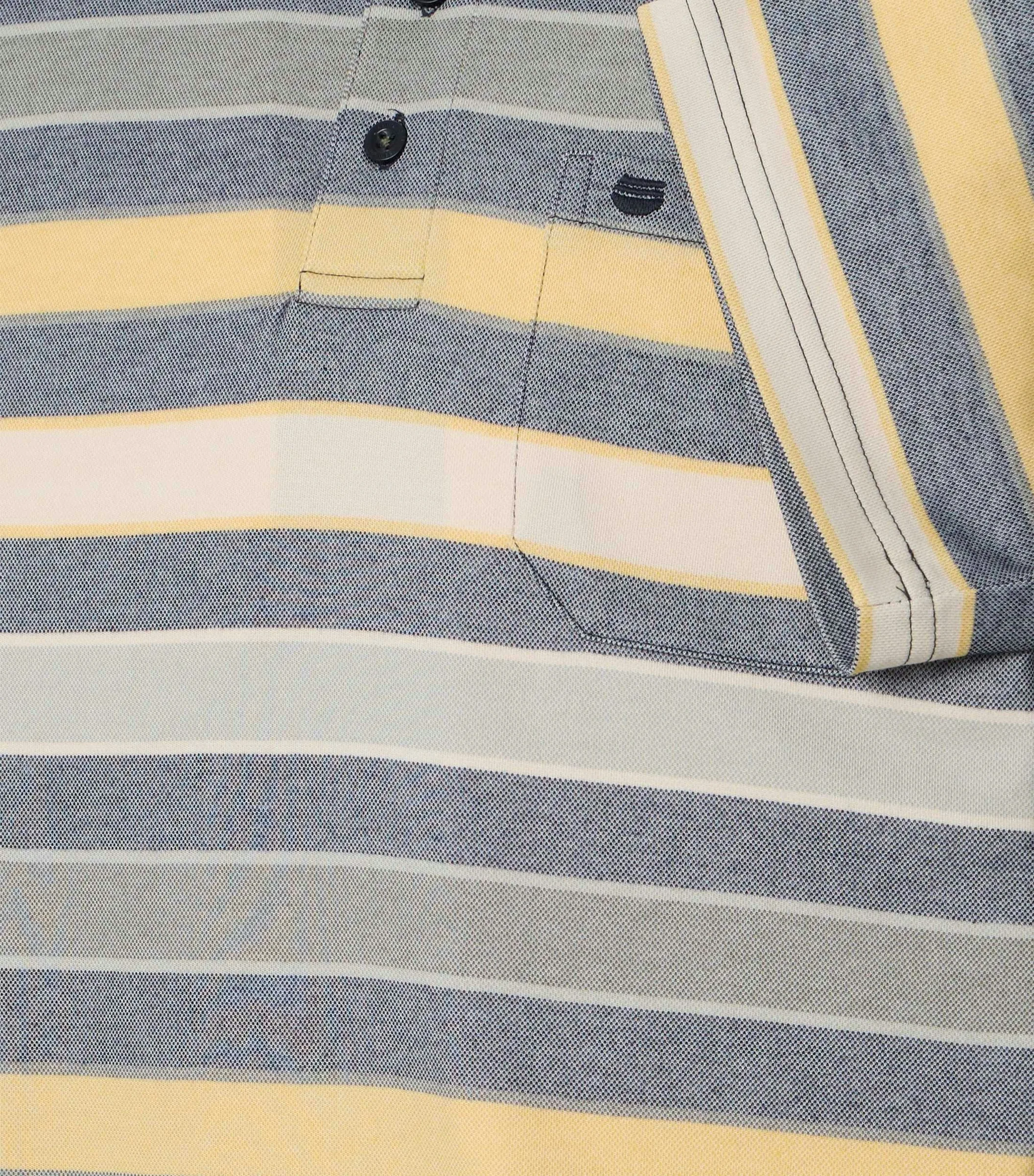 REDMOND Polo-Shirt in Gelb messing - 50 % Baumwolle, 50 % Polyester - Ansicht 4