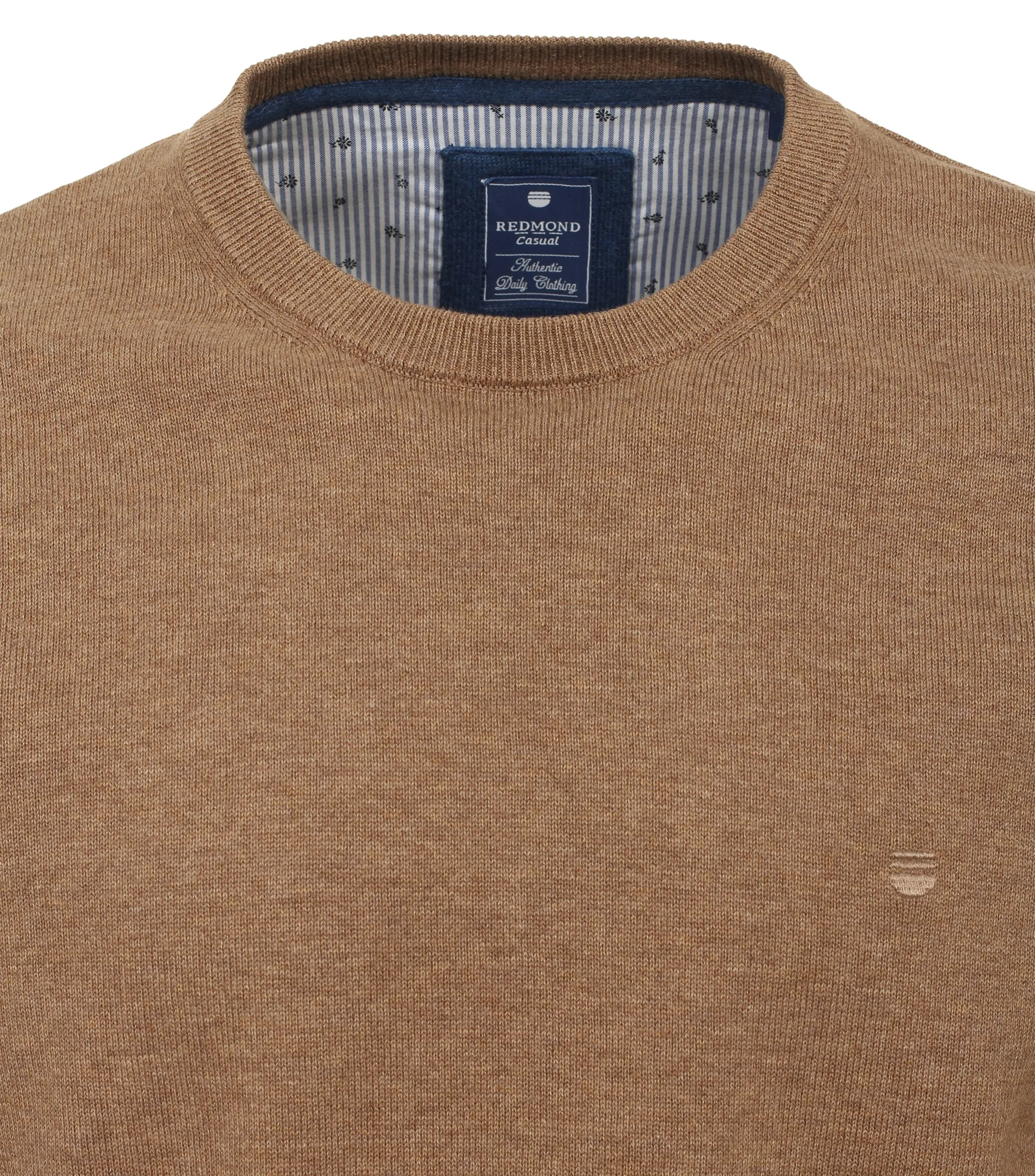 REDMOND Pullover in Camel - braun - 100 % Baumwolle - Ansicht 3