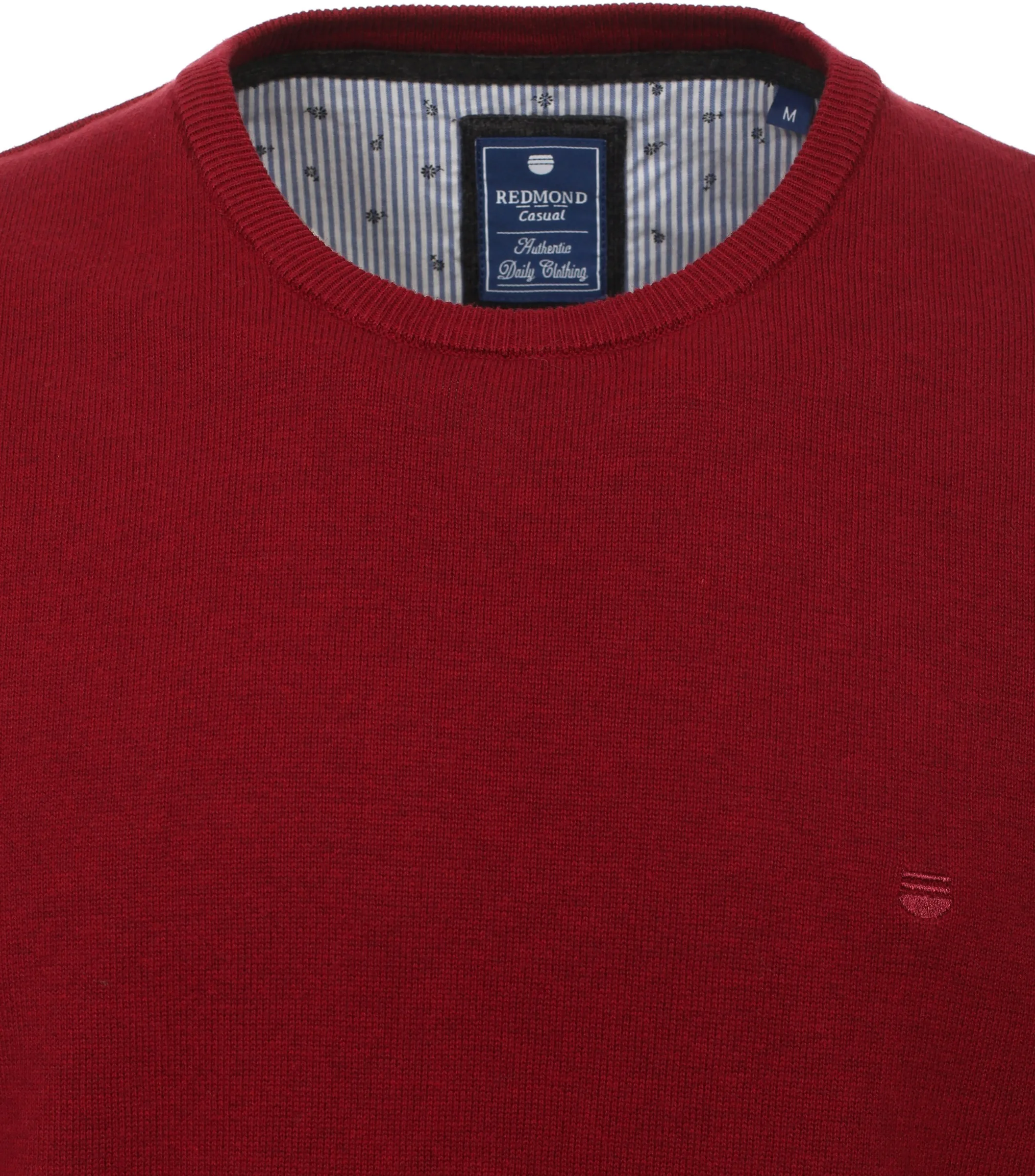 REDMOND Pullover in Rot - 100 % Baumwolle - Ansicht 3