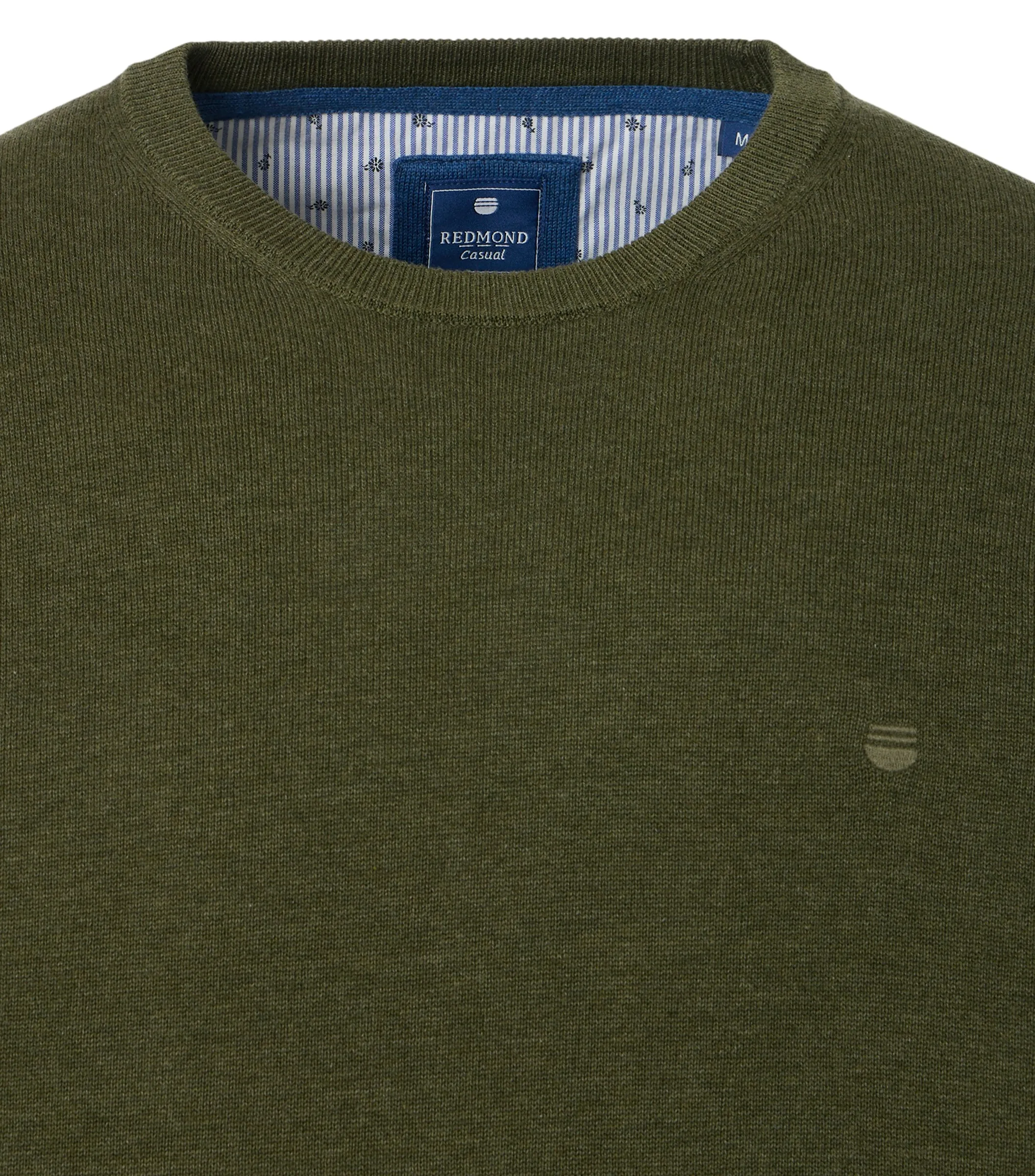 REDMOND Pullover in Grün - 100 % Baumwolle - Ansicht 3